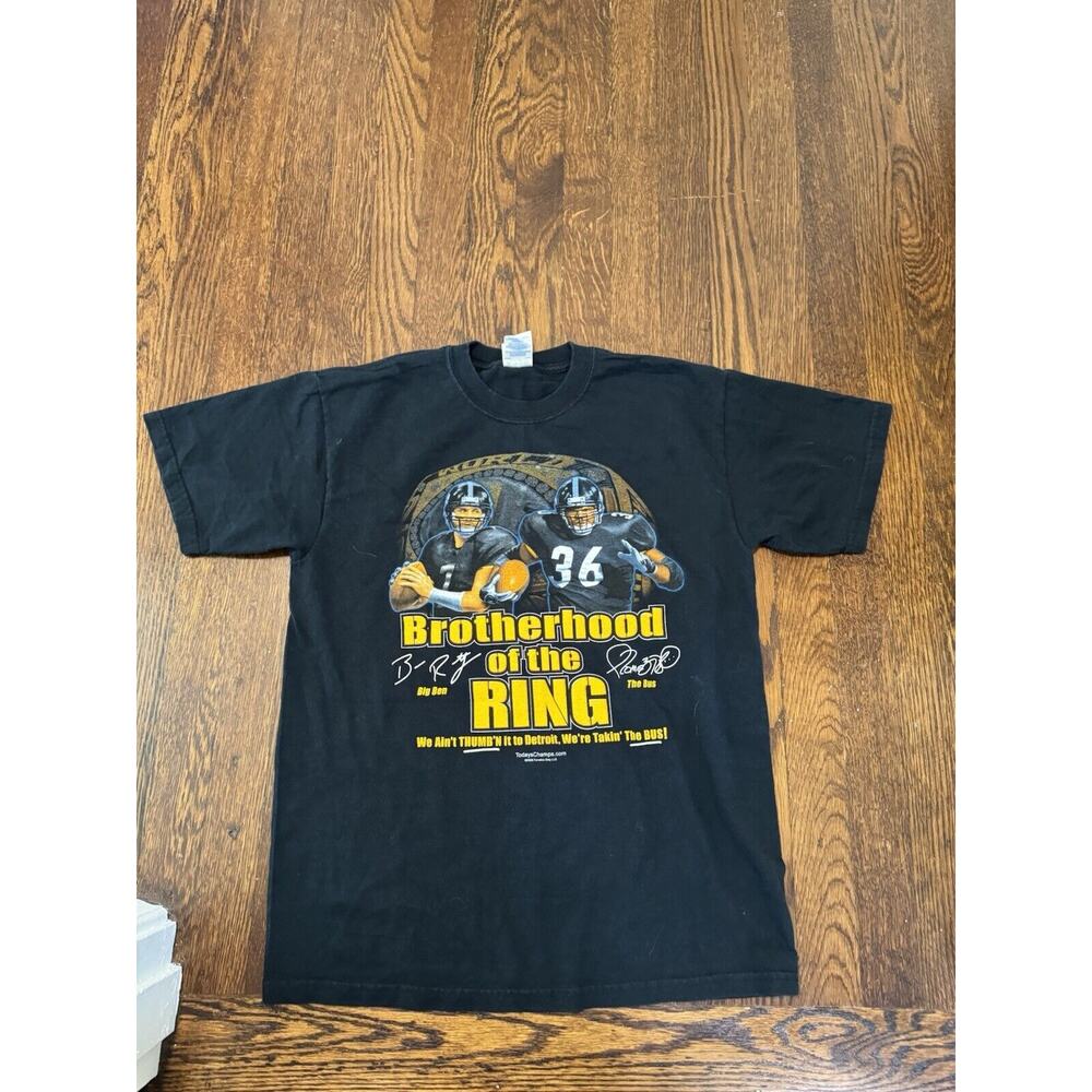 Mens Pittsburgh Steelers Brotherhood of the Ring shirt Medium